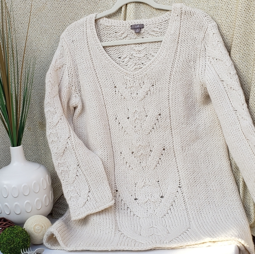 Cream tunic J. Jill sweater